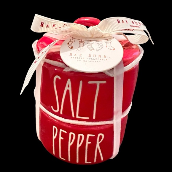 BRAND NEW Rae Dunn Red S&P Stacker - Picture 1 of 2